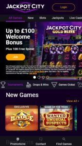 Jackpot City Mobile App