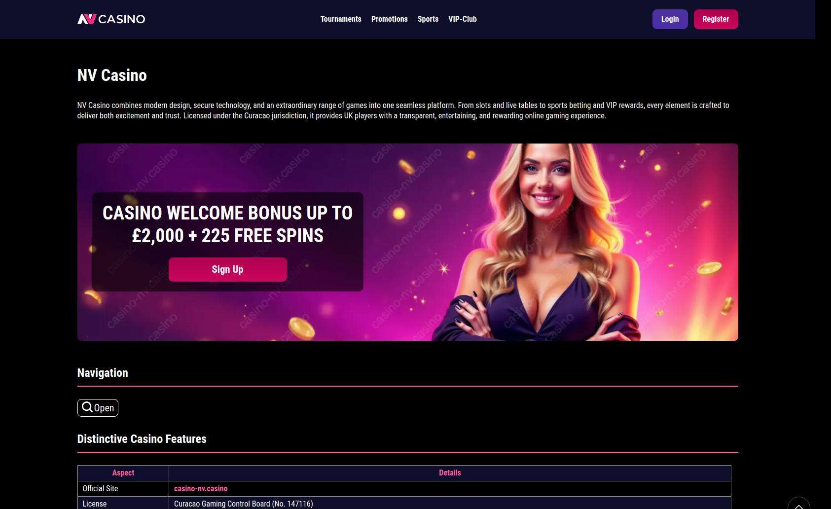 Illustration du Nv Casino